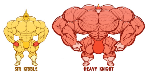 ripped-saurian:  kirby knight proportions 