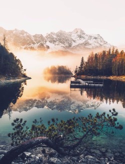 maureen2musings: Sunrise at Eibsee _marcelsiebert 