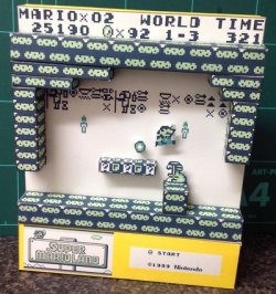 retrogamingblog:  Super Mario Land Diorama made by mbgreen78