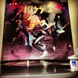 vinylpsyched:  ALIVE! #vinyl #kiss #rock #metalhead #heavymetal
