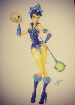 comicbookwomen:   Evil Lyn loves her Skelly by BJMoon  