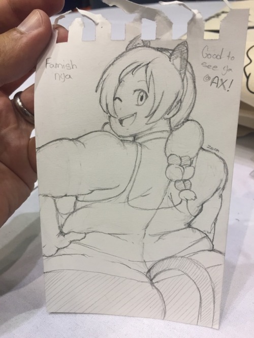 thekdubs: AnimeExpo masterpost 2/2  All the awesome Famish art I got at AX and my trades!   First pic by @o-8 of LabZero fame and super great guy  Second pic by @princecoffeecakes who’s super friendly and drew a great Famish  Third pic by @overlordzeon,