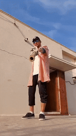 googifs:  How to get to the roof with one stick?