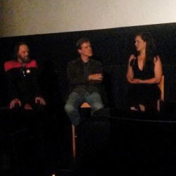 Front row seat for the #actor q&a at the #startrek premiere.