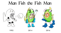 tvskyle:  Man Fish is one of the oldest characters in Mighty