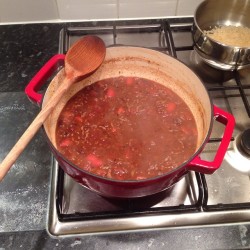 Attempt number 2 at making chilli con carne underway fingers