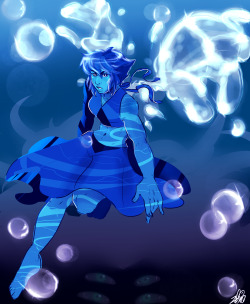 I colored in that Lapis sketch I did and discovered that water
