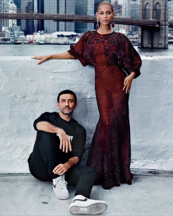 vmagazine:  FORCES OF FASHION - model: Riccardo Tisci and Beyoncé