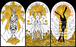 foxflightstudios:  This is the whole triptych based on the religious