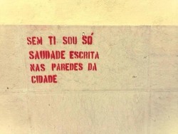 Sou saudade só, pequena