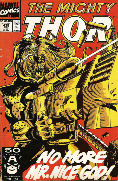 Thor, No. 435 (Marvel Comics, 1991). Cover art by Ron Frenz and Al Milgrom.From Oxfam in Nottingham.