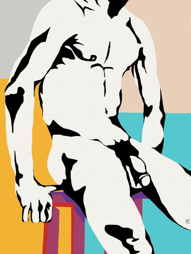kwa56-blog:Studio drawing,Acrylic pens on archive paper.Approx.9x7inches.KRWall.