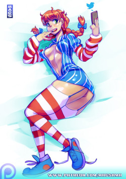 magsama:  Spent way too much time on my warmup of smug wendy
