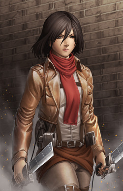 youngjusticer:  “Fight.” Mikasa, by Mark Henry Bustamante.
