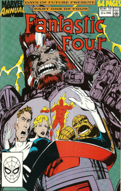 Fantastic Four Annual No. 23 (Marvel Comics, 1990). Cover art