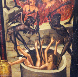 blackpaint20:    Master of the Artés Detail from the Last Judgment