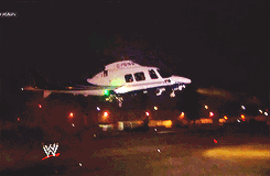 iamnolady:  The Shield arrives at London's O2 arena via helicopter: