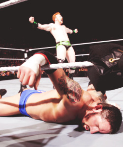 Judging by Wade’s face I’d say Sheamus did a pretty