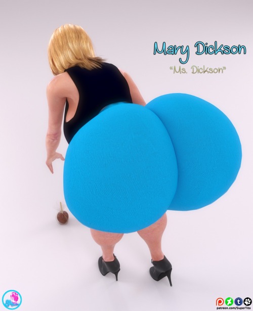 supertitoblog:  Here’s a brand new ST Babe and MILF Meet…..“Mary Dickson”    She is based of a woman I saw at work a couple of weeks ago and I just had to make a character out of her. I know for sure that that woman was a school teacher because