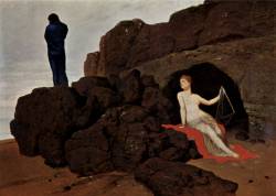 transistoradio:  Arnold Böcklin, Odysseus and Calypso (1883),