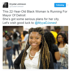 destinyrush: This is Myya D. Jones. She is a 22 year-old   Michigan