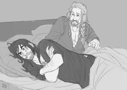 hvit-ravn:  ‘kili? what the- what are you doing in my bed?!’