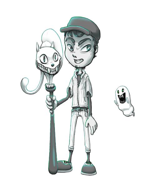 papaya-cat:  [x] In which Markiplier gets constantly harassed by ectoplasms.  I played OFF a little while ago and boy did I love that game! Also bl&white/pastelish version because somehow it fits the game’s ambiance a little better and I can’t