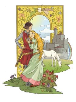 medieval-wlw:  “Medieval Lesbians in Love” by emstone on