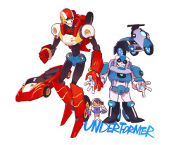 blackggggum: UT/UF/US Skelebros as Transformers！ The designs