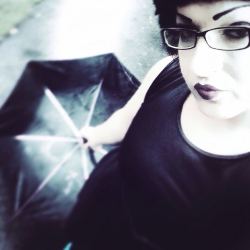missjamievega:  I love #rainydays! #goth #gothgirls #gummigirl