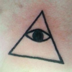 Eye in the pyramid! Sternum piece for their first tattoo. I have