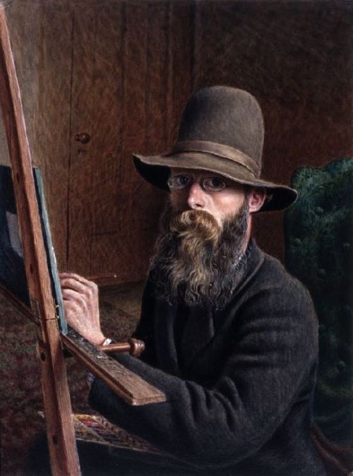 thouartadeadthing:William HindAutoportrait (1862/63)