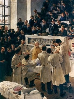 Adalbert Franz Seligmann, Theodor Billroth Operating, 1890