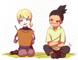 ysue-chan:    AU - Where Inojin is a little girl and Shikadai