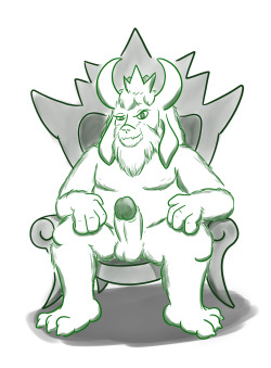 hoboartistry:  I realized I never drew lewd of Asgore. 