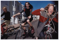 dinnerwithannawintour-deactivat:  Girls on Bikes by Elaine Constantine,