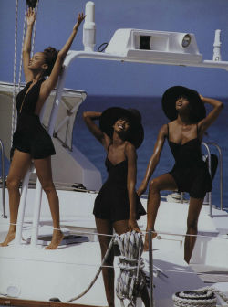 lvmrsmn:  Beverly Peele, Naomi Campbell, and Tyra Banks, Vogue