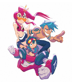 justinchan:  gurren lagann drawing on stream today to test my