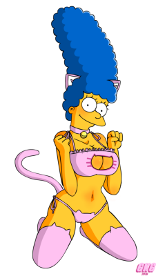 jokerfakegkg:  Marge Simpson, Cat Keyhole Brahttps://www.pixiv.net/member_illust.php?mode=medium&illust_id=55059209