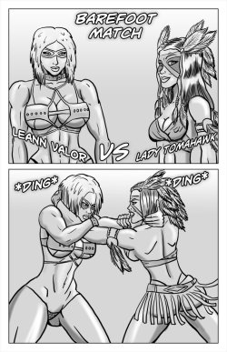 LeAnn Valor vs Lady Tomahawk 01 by cyberkitten01   Commission