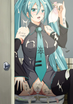 lewd-lounge:  Slutty Miku set requested by anonymousAll art is