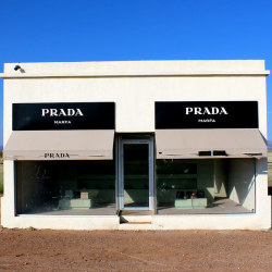aestheticess:  Empty and vandalized Prada store in Marfa, Texas