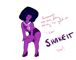 Have some sweeeeeet Garnet in short shorts, to show off her powerful