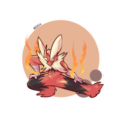 mametyramon:day 054: mega blaziken