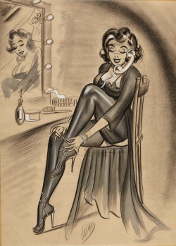 pinupgirlsart:  (via Bill Ward – Pin Up Girls) 