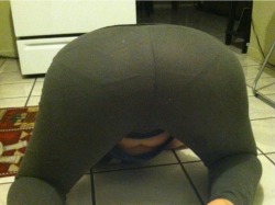 My Gf stretching that ass