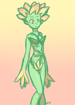 lionsshit:  30 DAY MONSTER GIRL CHALLENGE Day 7 Plant Girl  Uguu