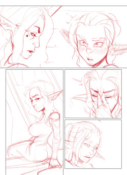 Sketches for next week’s pages. Wrapping up family timeSexy