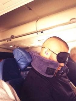 loveortongirl:  randy orton sleeping   at plane this morning