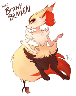 spittfireart:  pretty much me as a pokemon fire and psychic types